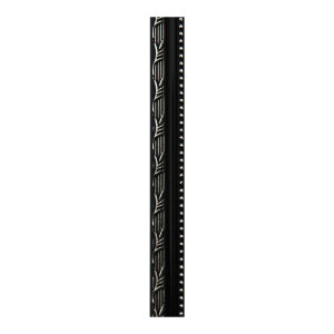 Багет КАМЫШОК Чёрный с серебром – 4 (ширина 15 мм, высота 12 мм) 