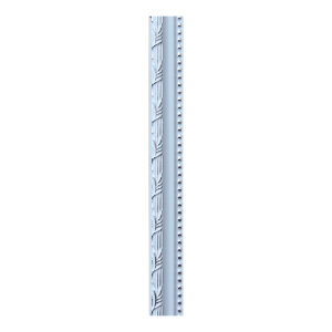 Багет КАМЫШОК Белый с серебром – 10 (ширина 15 мм, высота 12 мм)