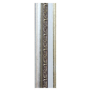 Багет ГАРДИНЫ Серебро 1340-5 (ширина 38 мм, высота 17 мм)